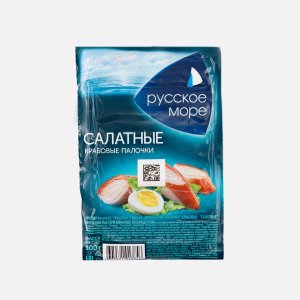 Крабовые палочки Русское море Салатные имитация охл в/у 100г
