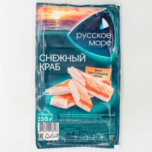 Крабовые палочки Русское море Снежный краб имитация охл в/у 150г
