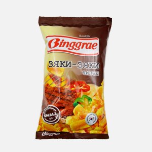 Чипсы Бингрэ Зяки-Зяки с пикантным вкусом жаренной говядины 50г