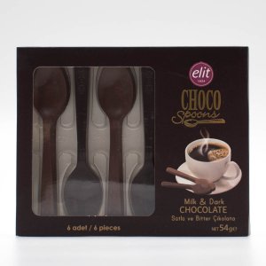 Шоколад Элит Ложки из темного и молочного шоколада 54г