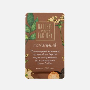 Шоколад Нэйчес аун Фэктери Гречишн молоч со вкус черн трюф 20г