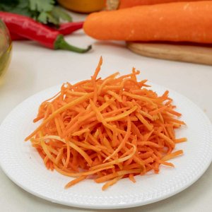 Морковь свежая очищенная нарезанная вес