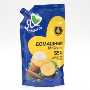 Майонез Я люблю готовить Домашний 55% дой/пак 390мл