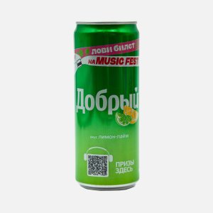 Напиток Добрый Лимон-Лайм газированный ж/б 0,33л