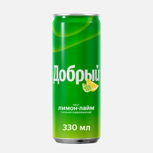 Напиток Добрый Лимон-Лайм газ ж/б 0,33л