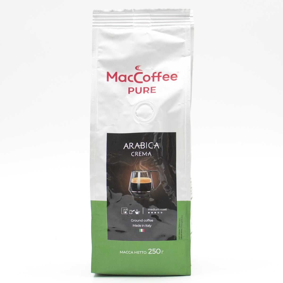 Кофе в зернах maccoffee. Кофе Маккофе Пьюр Арабика крема 250г зерно. Маккофе Пьюр Арабика крема 1 кг. MACCOFFEE зерновой. Кофе жареный натуральный в зернах пуре Арабика крема Маккофе 250гр.