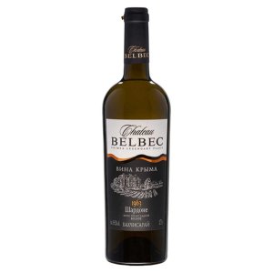 Вино Шато Бельбек Шардоне ординарное белое полусладкое 10-12% ст/б 0,75л