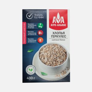 Хлопья Агро-Альянс Геркулес традиционный 400г