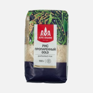 Рис Агро-Альянс Экстра пропаренный Голд 900г