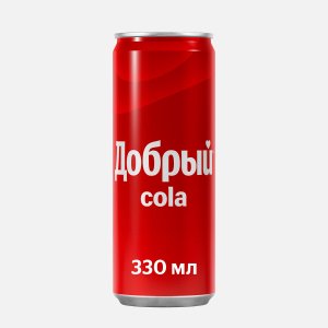 Напиток Добрый Кола газ ж/б 0,33л