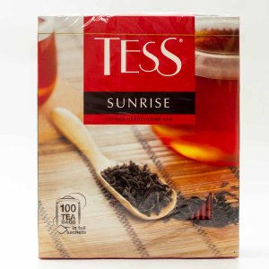 Чай Тесс Санрайз черный 100пак*1,8г к/к 180г
