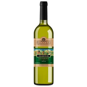 Вино Палавани Ркацители ординарное сортовое белое сухое 7.5-12% ст/б 0,75л