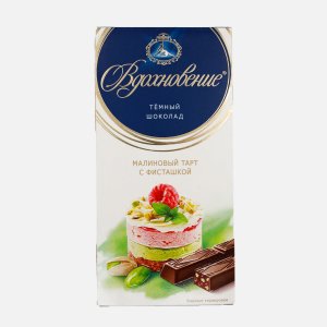 Шоколад Вдохновение Малиновый тарт с фисташкой 100г
