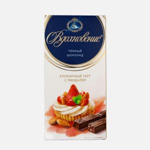 Шоколад Вдохновение Клубничный тарт с миндалем 100г