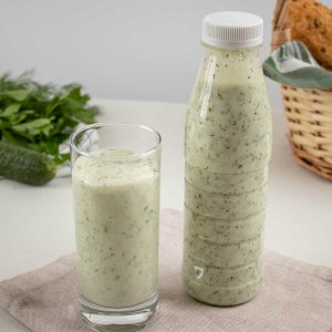 Айран со свежим огурцом и зеленью 500мл