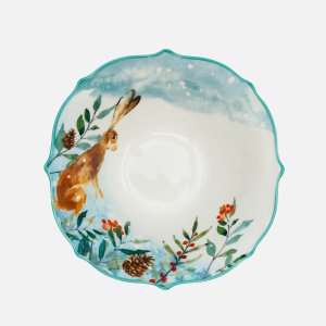 Салатник Лефард сервировоч Лесная сказка Заяц 600мл фарфор 19х7см