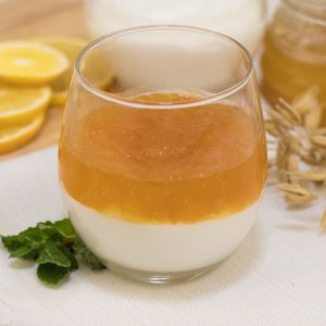 Йогурт Греческий с абрикосом натуральный 200г Наша Сыроварня