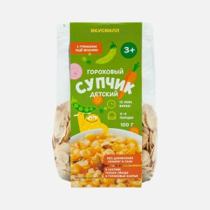 Супчик Вкусвилл Гороховый детский 100г
