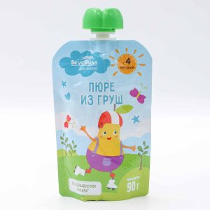 Пюре Вкусвилл из груши 90г