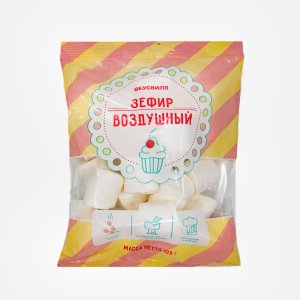 Зефир Вкусвилл воздушный 125г 