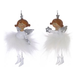 Украшение елочное Ангелочек L6 W6 H13см 755543