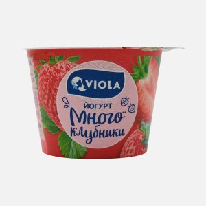 Йогурт Виола Вери Берри с клубникой 2.6% пл/ст 180г