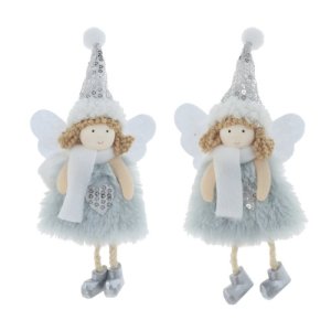 Украшение елочное Девочка подвесное L9 W3,5 H18,5см 764128