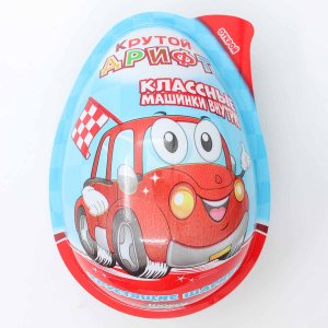 Яйцо Крутой Дрифт с хрустящими шариками в глазури с игрушкой пл/уп 10г