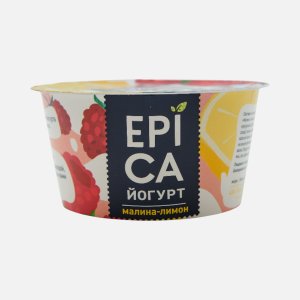 Йогурт Эпика малина-лимон 4.8% пл/ст 130г