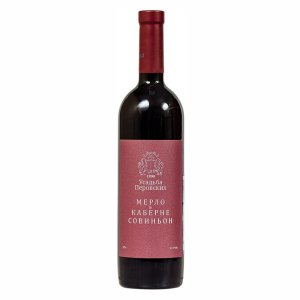 Вино Усадьба Перовских Мерло и Каберне Совиньон красное сухое 12-14% 0,75