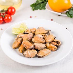 Мидии в чесночном масле вес