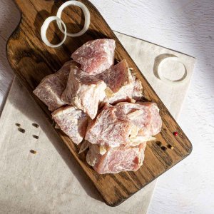 Шашлык из свиного окорока в майонезе п/ф вес