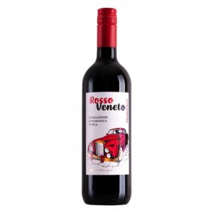 Вино Италия Россо Венето ординарное красное сухое 10.5% ст/б 0,75л
