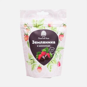 Конфеты Сибирский кедр Земляника в шоколаде 100г