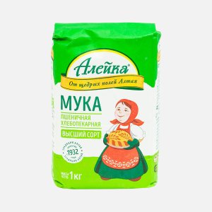 Мука Алейка пшеничная в/с 1кг