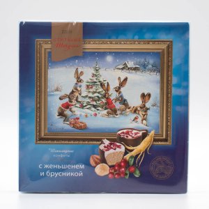 Конфеты Московская Орех Компания Мусс с брусникой и женьшенем 104г