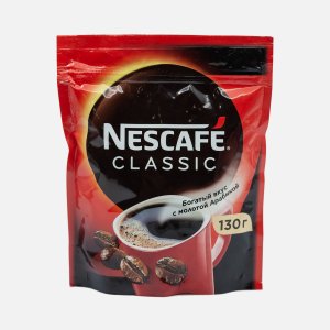 Кофе Нескафе Классик растворимый с добавлением молотого м/у 130г