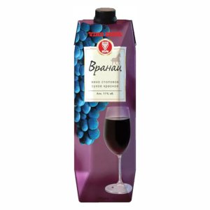 Вино Вино Зупа Вранац ординарное сортовое красное сухое 9-11% т/п 1л