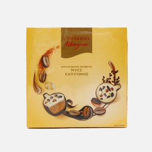 Конфеты Московская Орех Компания Стильные штучки Мусс Капучино 104г