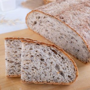 Хлеб подовый зерновой на ржаной закваске вес