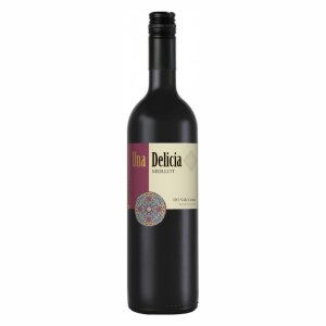 Вино Уна Делисия Мерло сортовое ординарное красное сухое 7.5-13% ст/б 0,75л