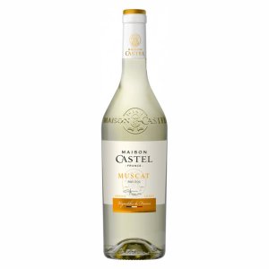Вино Мэзон Кастель Мускат Пэи д’Ок сортовое ординарное белое полусладкое 7.5-12% ст/б 0,75