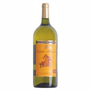 Вино Кабальеро Медьеваль Совиньон Блан ординарное сортовое белое сухое 11.5% ст/б 1,5л