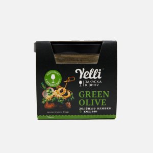 Закуска к вину Йелли Грин оливе к/к 100г