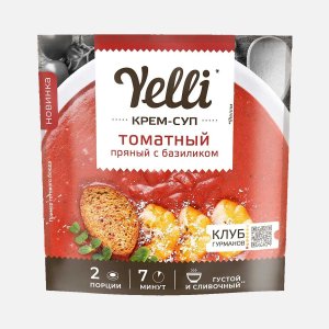 Крем-суп Йелли томатный пряный с базиликом 70г