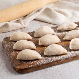Вареники картофель/шкварки /лук п/ф вес