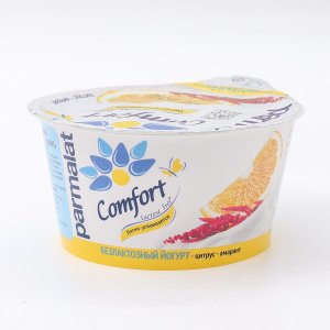 Йогурт Пармалат Комфорт Цитрус/амарант безлактозный 3% 130г