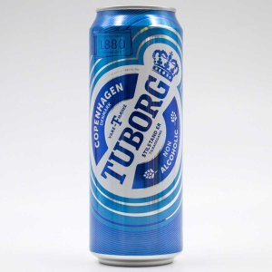Пиво Туборг светлое безалкогольное пастеризованное ж/б 0,45л