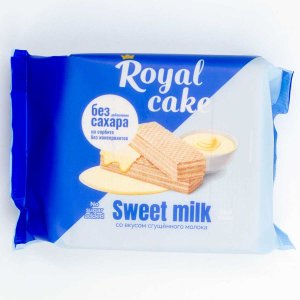 Вафли Роял кейк на сорбите со вкусом сгущенного молока 120г