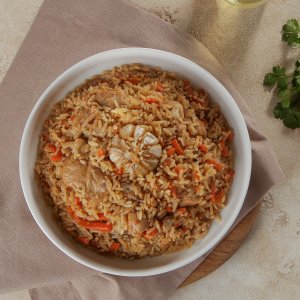 Плов с курицей вес
